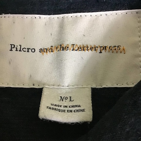 Anthropologie Pilcro and the letterpress velour jacket size Large EUC - Picture 8 of 10